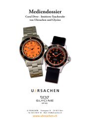 Medieninformationen Glycine Coral Diver - Uhrsachen