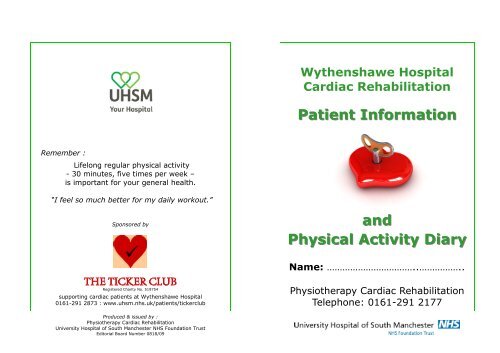 Cardiac Rehab Booklet Uhsm