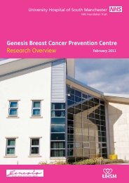 Genesis Breast Cancer Prevention Centre Research ... - UHSM
