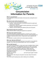 Information for Parents - UHSM