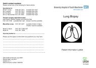 Lung Biopsy - UHSM