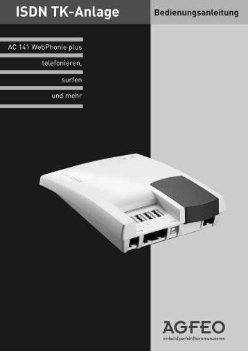 Bedienungsanleitung ISDN TK-Anlage - produktinfo.conrad.com