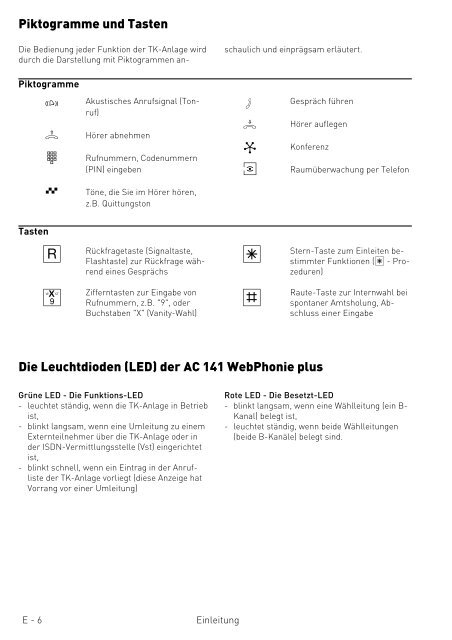 Bedienungsanleitung ISDN TK-Anlage - produktinfo.conrad.com