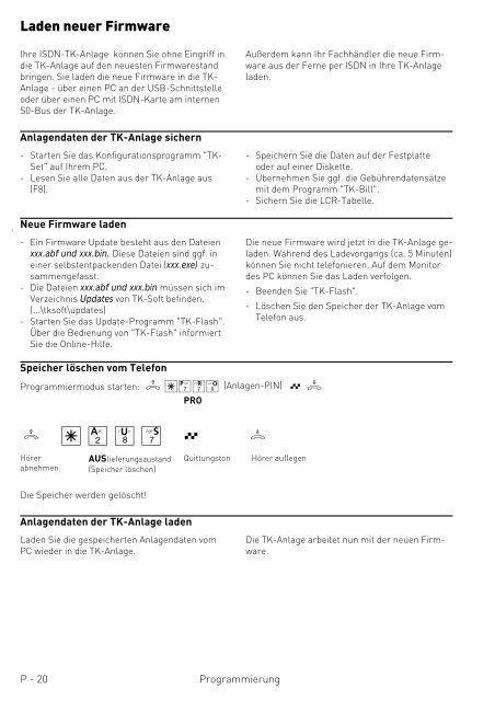 Bedienungsanleitung ISDN TK-Anlage - produktinfo.conrad.com