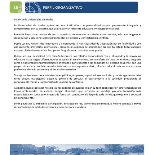 Memoria Responsabilidad Social 2010-2011 - Universidad de Huelva
