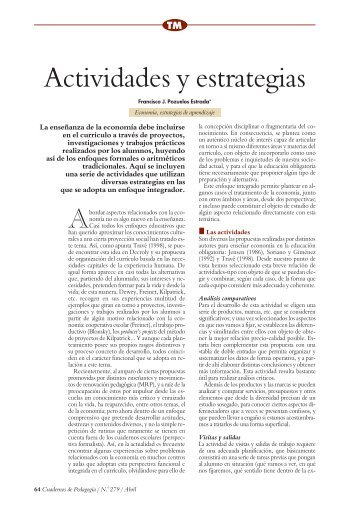 Actividades y estrategias - Centro de DocumentaciÃ³n
