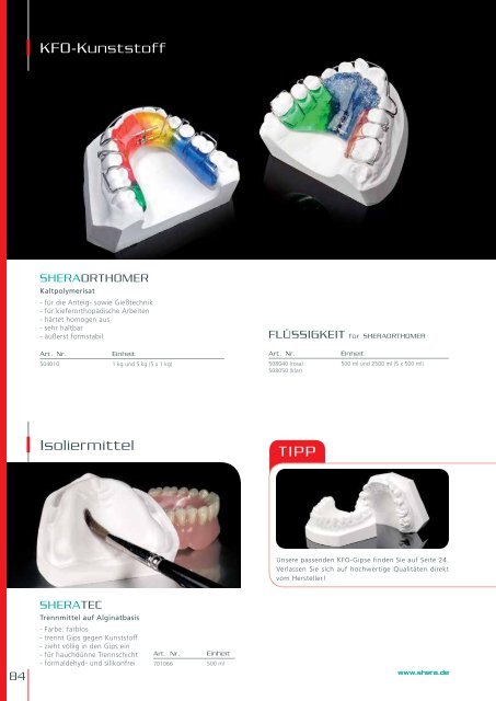 SHERACLASSIC Dental Katalog 2014/2015