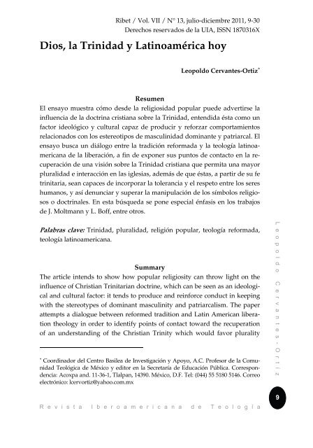 Descarga la revista en PDF (1.21 Mb) - Universidad Iberoamericana