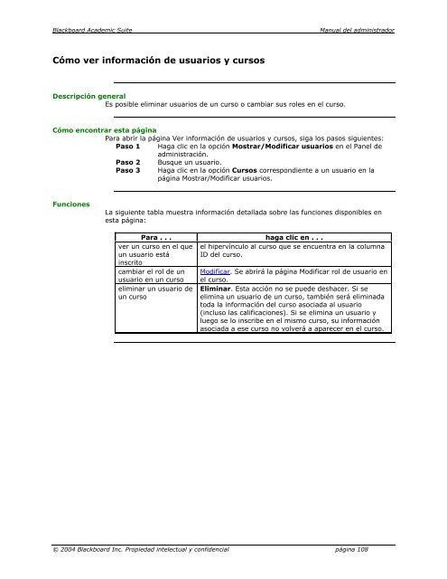 Blackboard Academic Suite™ Manual del administrador