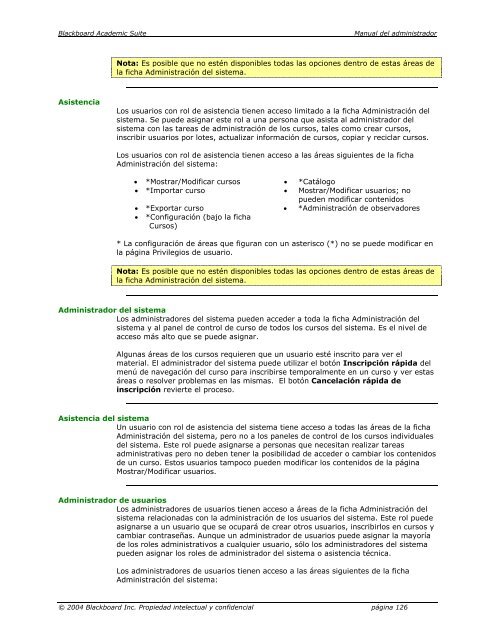 Blackboard Academic Suite™ Manual del administrador