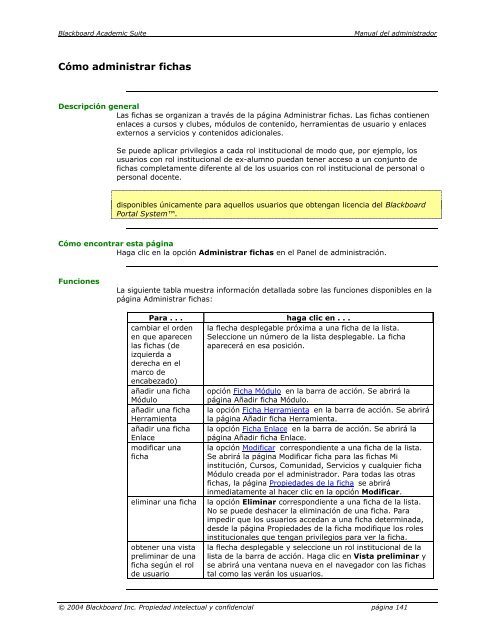 Blackboard Academic Suite™ Manual del administrador