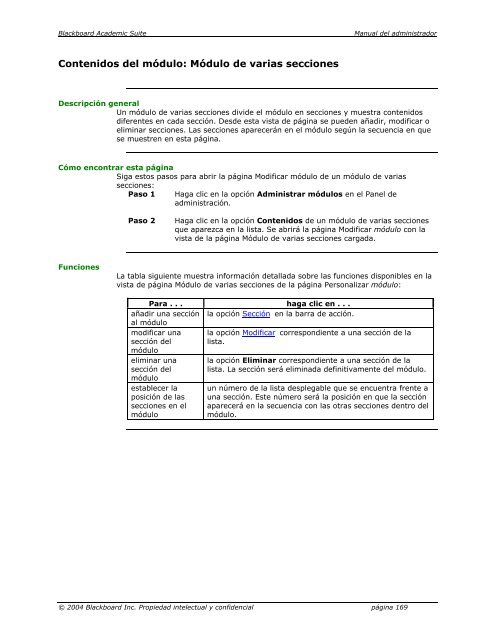 Blackboard Academic Suite™ Manual del administrador