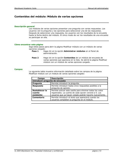 Blackboard Academic Suite™ Manual del administrador