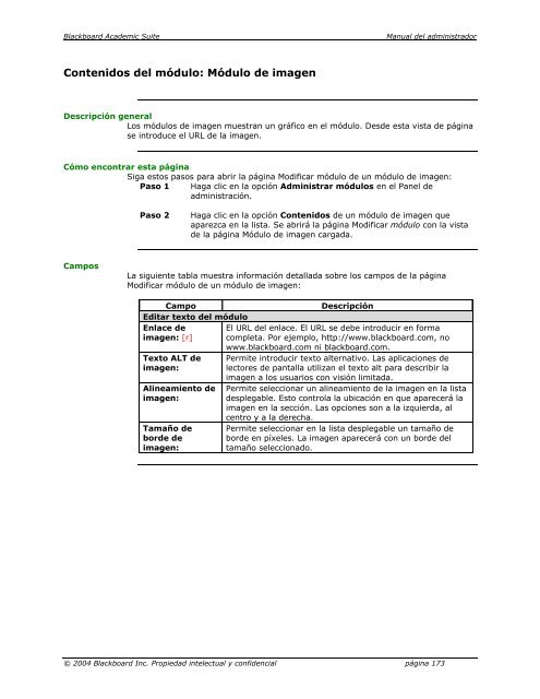 Blackboard Academic Suite™ Manual del administrador