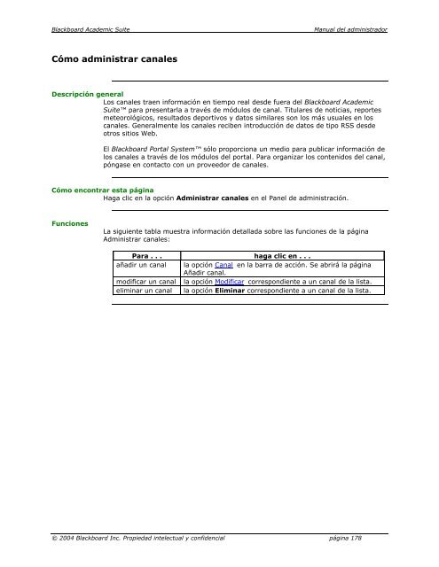 Blackboard Academic Suite™ Manual del administrador