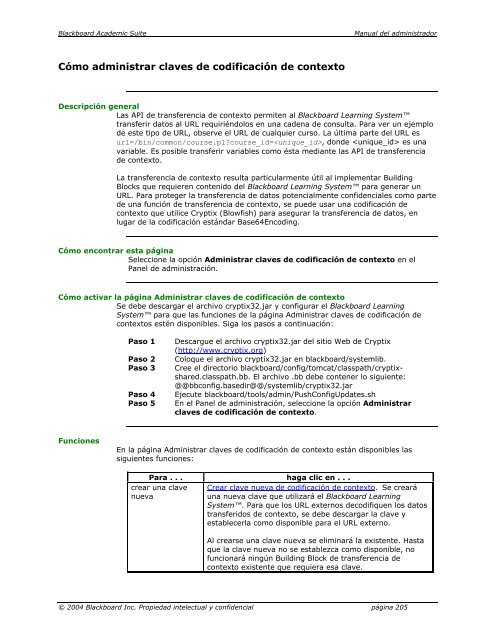 Blackboard Academic Suite™ Manual del administrador