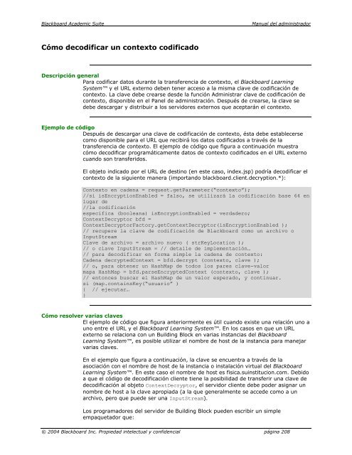 Blackboard Academic Suite™ Manual del administrador