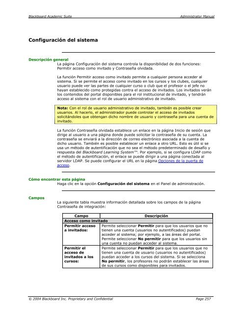 Blackboard Academic Suite™ Manual del administrador