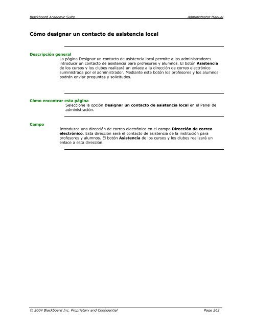 Blackboard Academic Suite™ Manual del administrador