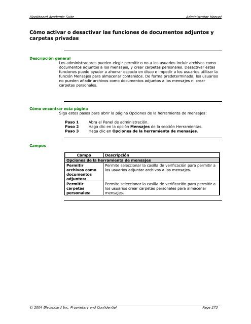 Blackboard Academic Suite™ Manual del administrador