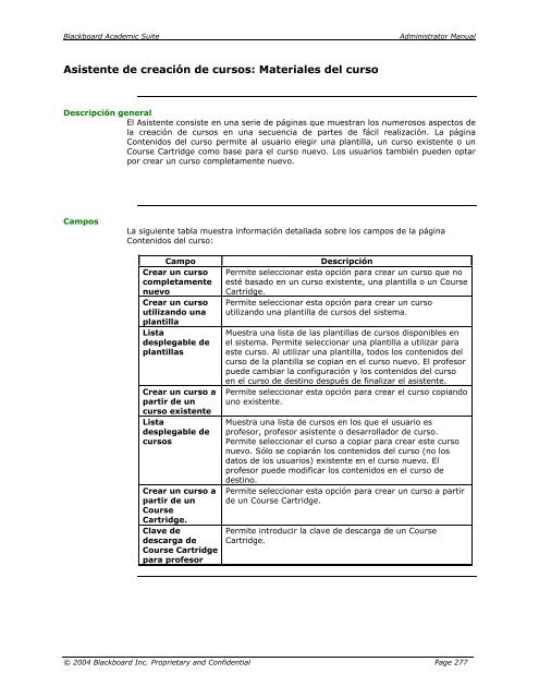 Blackboard Academic Suite™ Manual del administrador