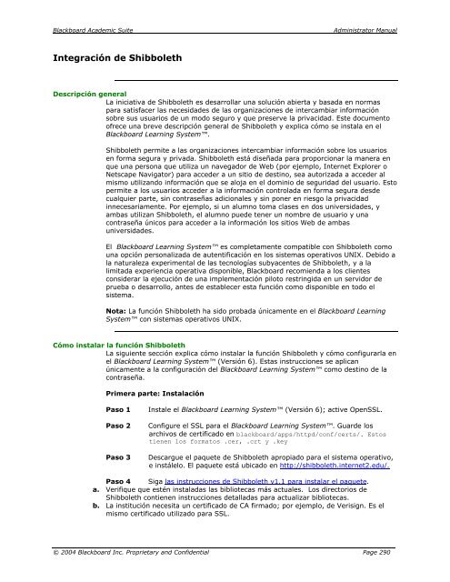 Blackboard Academic Suite™ Manual del administrador