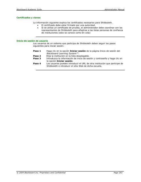 Blackboard Academic Suite™ Manual del administrador