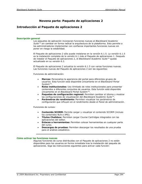 Blackboard Academic Suite™ Manual del administrador