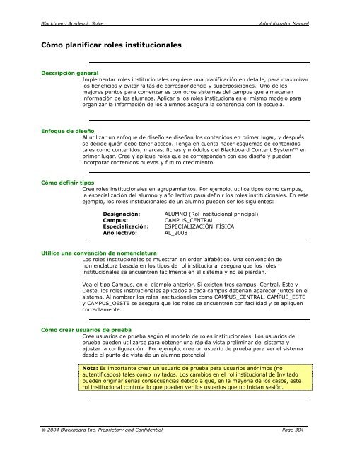 Blackboard Academic Suite™ Manual del administrador