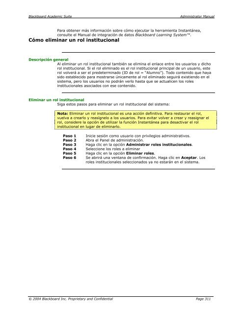 Blackboard Academic Suite™ Manual del administrador