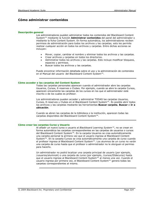 Blackboard Academic Suite™ Manual del administrador