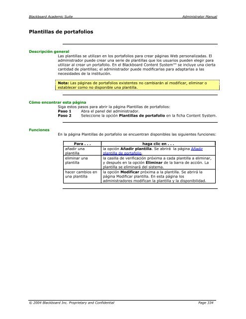 Blackboard Academic Suite™ Manual del administrador