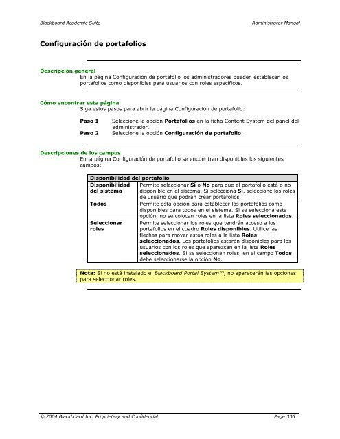 Blackboard Academic Suite™ Manual del administrador