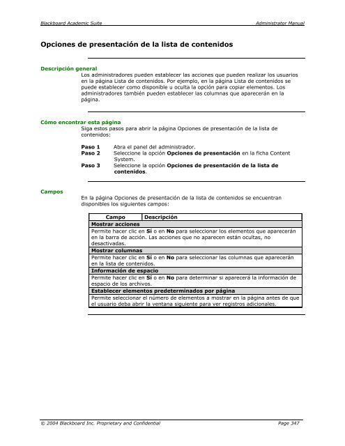 Blackboard Academic Suite™ Manual del administrador