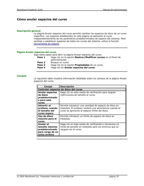 Blackboard Academic Suite™ Manual del administrador