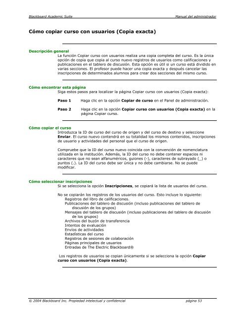 Blackboard Academic Suite™ Manual del administrador