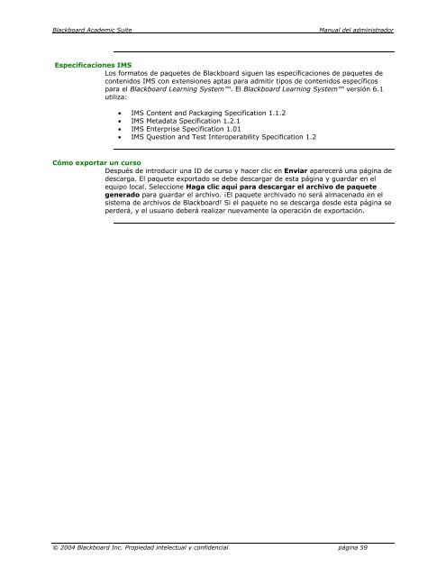 Blackboard Academic Suite™ Manual del administrador