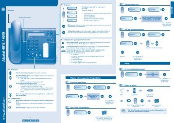 Alcatel 4018-4019 No Guide