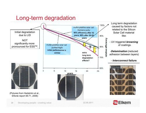 A guide to solar cells using Elkem Solar Silicon (ESSâ¢)