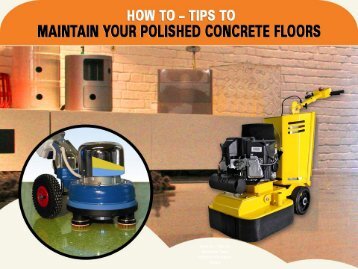 Maintain Polished Concrete Floors – Concrete Solutions