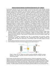 Greener Solvent Selection and Solvent Recycling for CO2 Capture