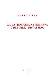 P R I R U Č N I K ZA VATROGASNA NATJECANJA U REPUBLICI HRVATSKOJ