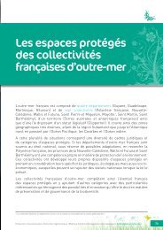 UICN - Les espaces protÃ©gÃ©s des collectivitÃ©s franÃ§aises d'outre-mer