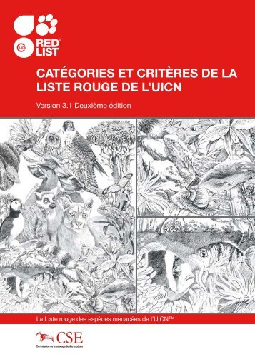 CatÃ©gories et CritÃ¨res de la Liste rouge de l'UICN - The IUCN Red ...