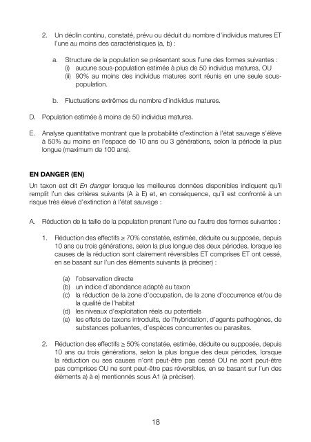 CatÃ©gories et CritÃ¨res de la Liste rouge de l'UICN - The IUCN Red ...