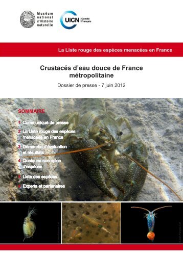 CrustacÃ©s d'eau douce de France mÃ©tropolitaine - ComitÃ© franÃ§ais ...