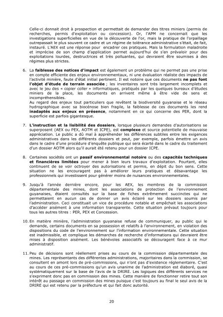 Or vert contre or jaune Quel avenir pour la Guyane - ComitÃ© franÃ§ais ...