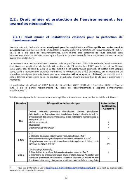 Or vert contre or jaune Quel avenir pour la Guyane - ComitÃ© franÃ§ais ...