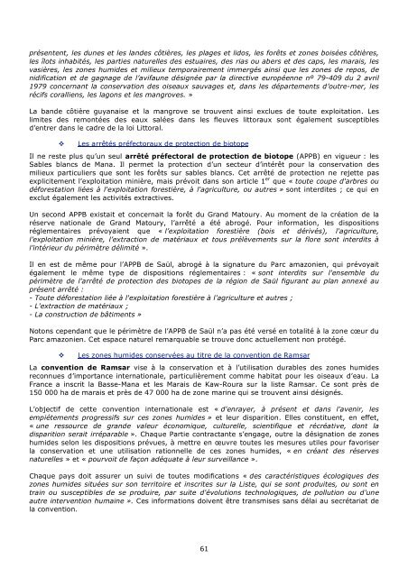 Or vert contre or jaune Quel avenir pour la Guyane - ComitÃ© franÃ§ais ...