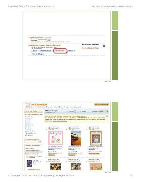 Revealing Design Treasures from the Amazon.key - User Interface ...